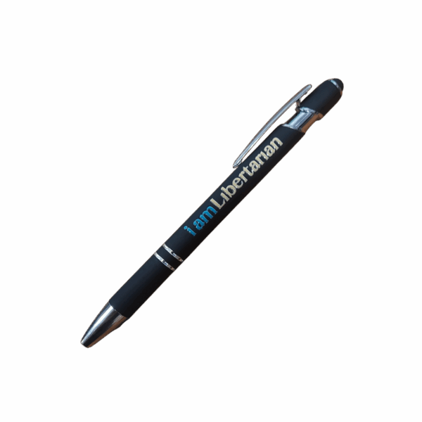 Libertarian Pen with Stylus end